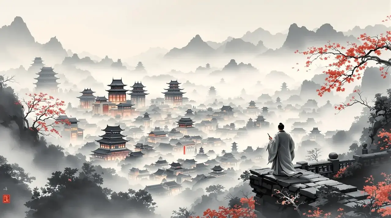 国产成人av 水墨卷轴横幅